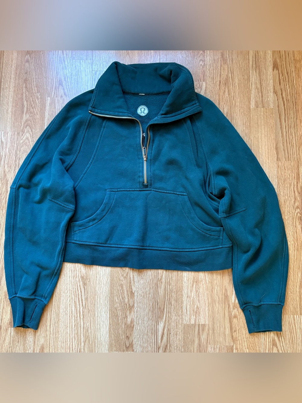 Lululemon scuba cropped half zip sweater size XS/S women
